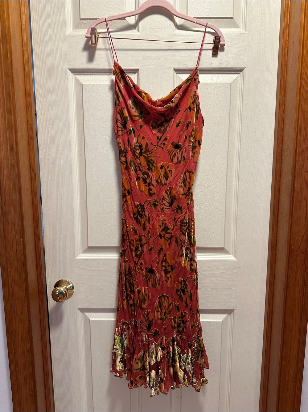 Vintage y2k Betsey Johnson Velvet Burnout Fairy Dress 10 - Picture 10 of 12